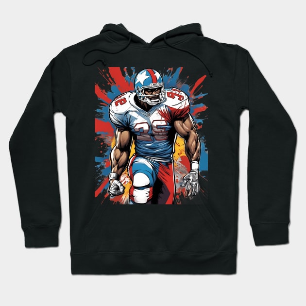 Interception American Football Hoodie by animegirlnft